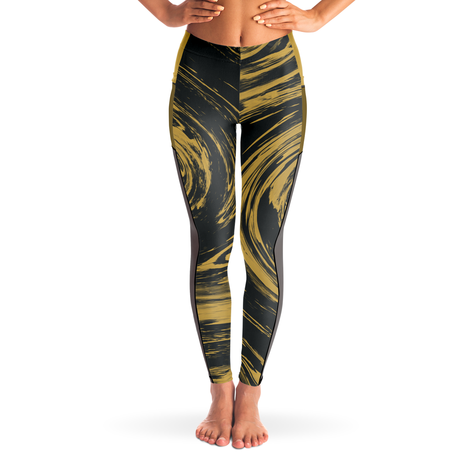 Suminagashi “Gilded Abyss” Leggings