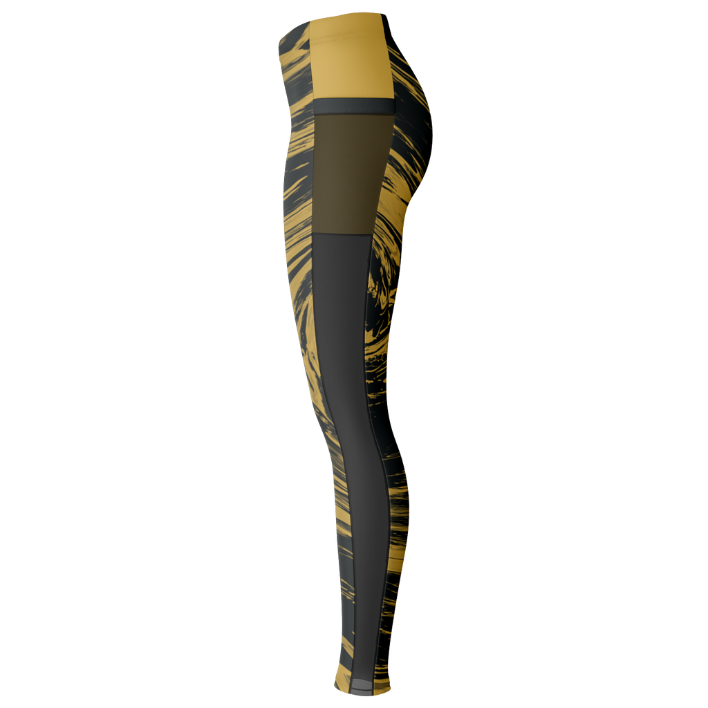 Suminagashi “Gilded Abyss” Leggings