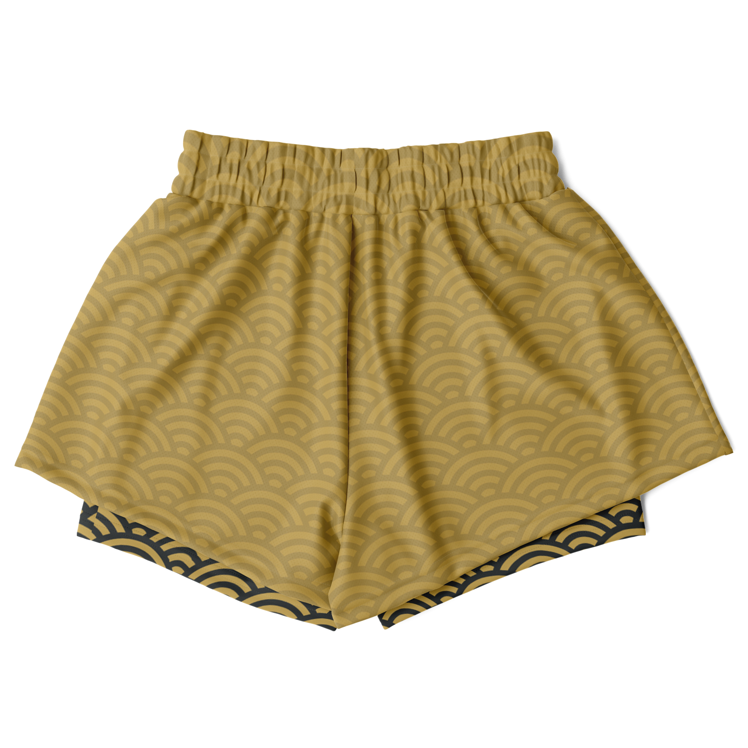Seigaiha “Gilded Tide” 2-in-1 Shorts