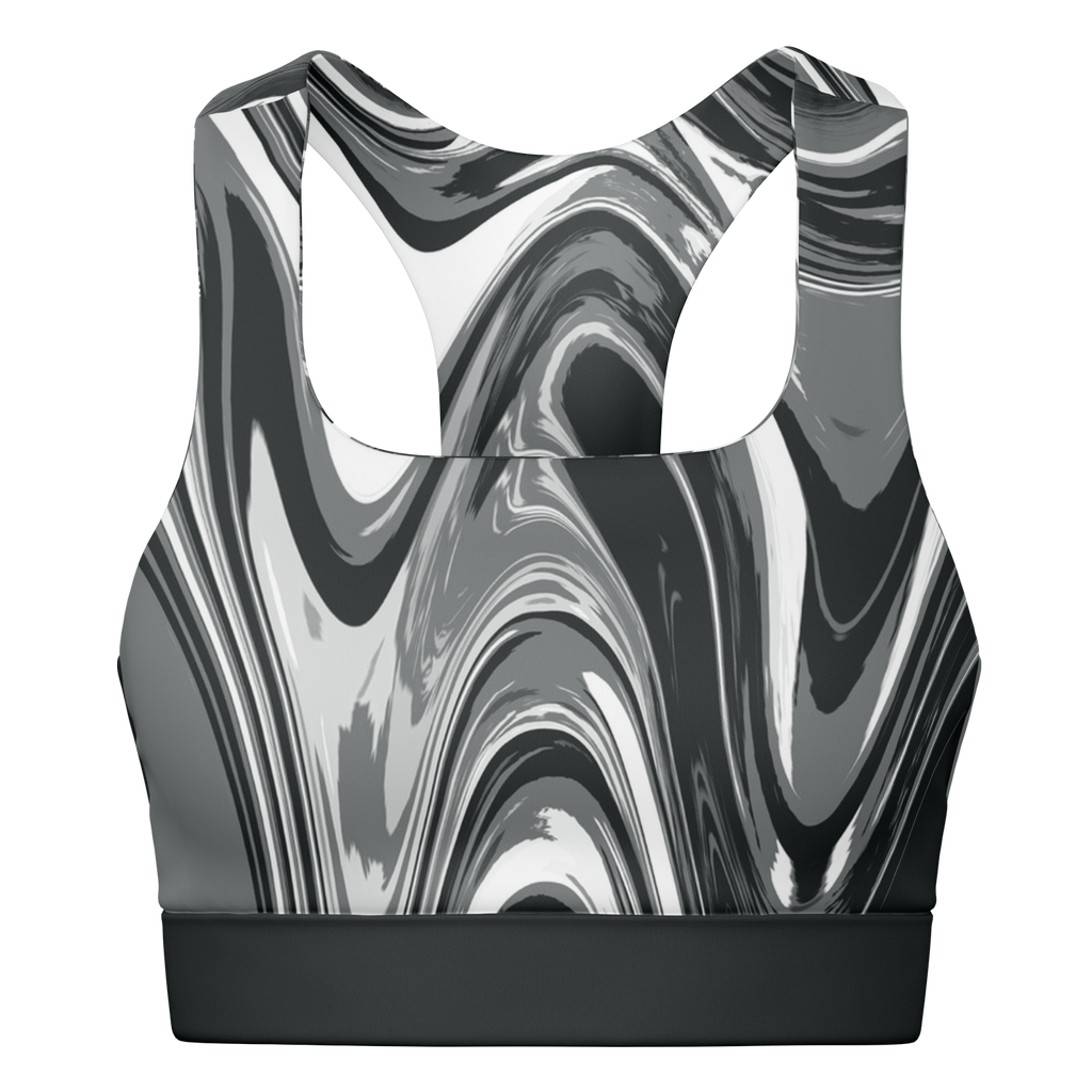 Suminagashi “Iron Smoke” Padded Sports Bra