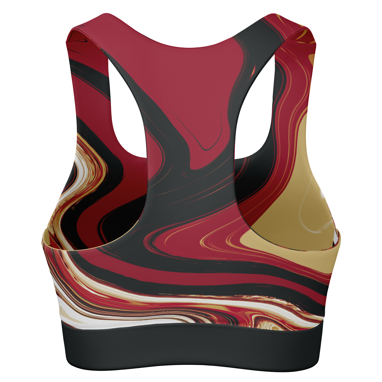 Suminagashi “Imperial Ink” Padded Sports Bra