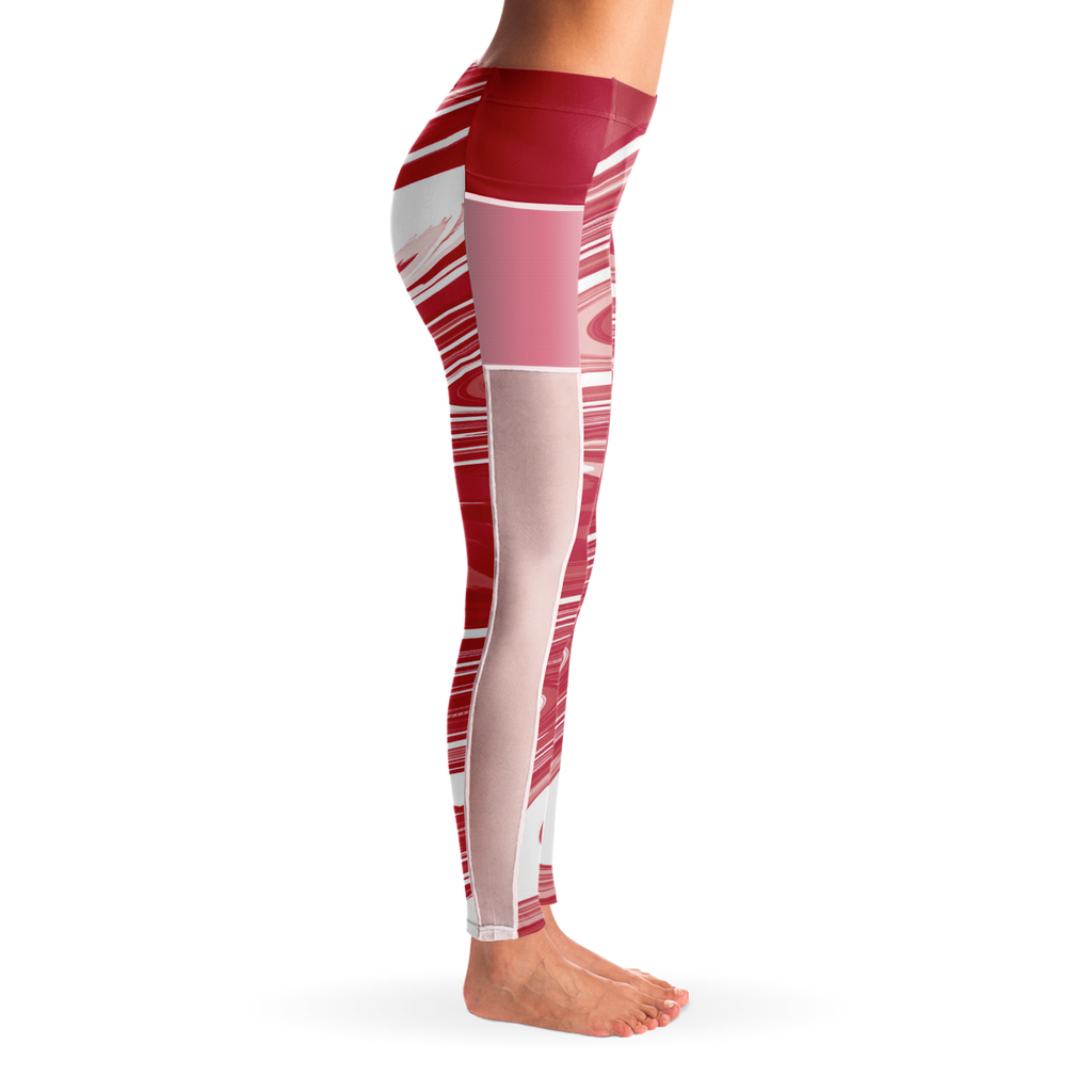 Suminagashi “Crimson Spirit” Leggings