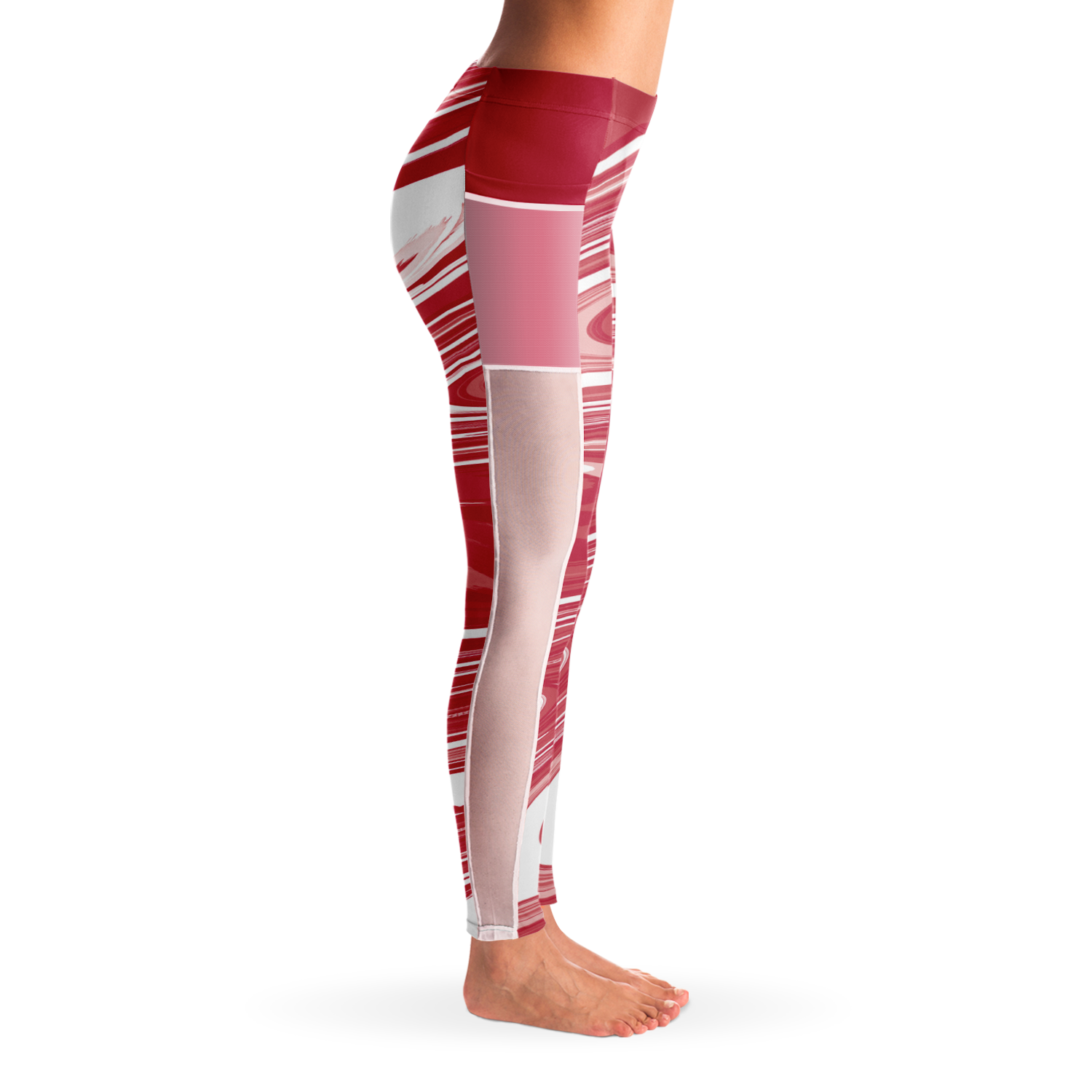 Suminagashi “Crimson Spirit” Leggings