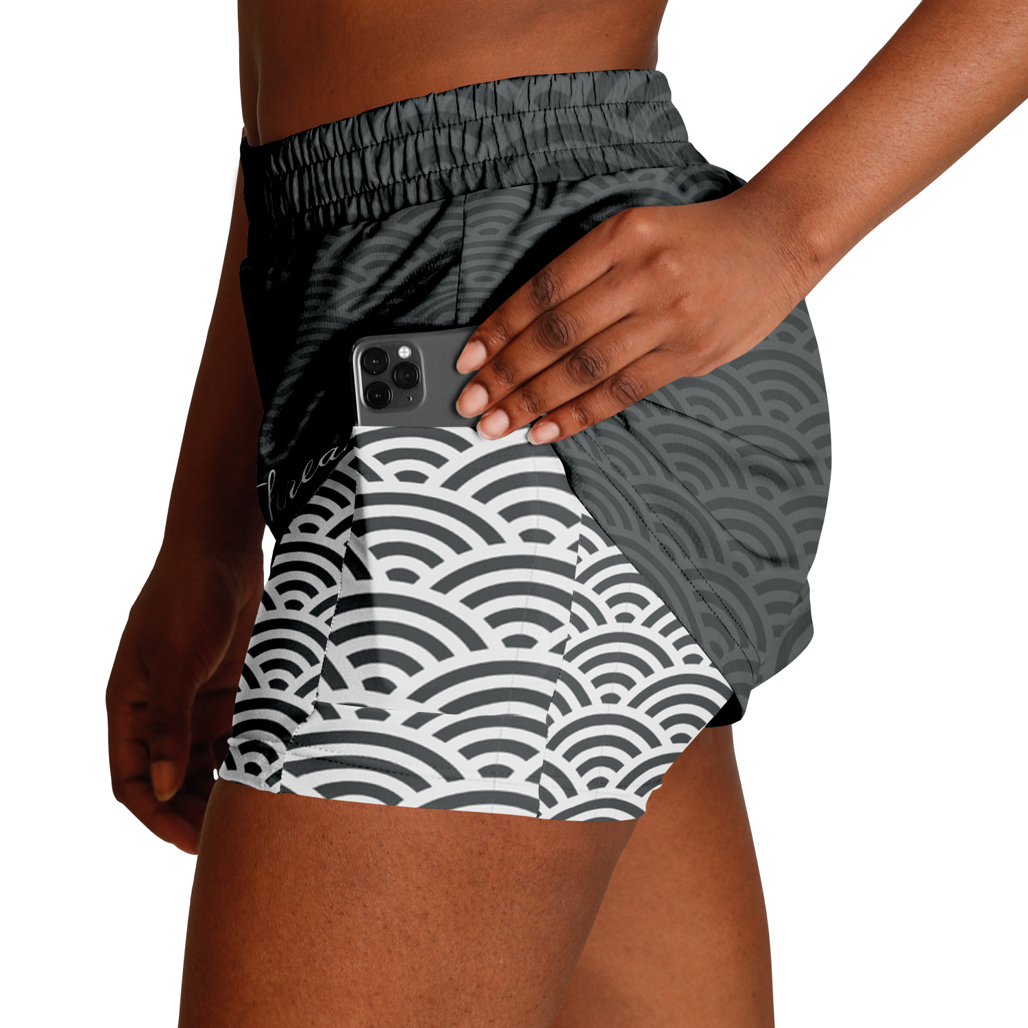 Seigaiha “Mist & Foam” 2-in-1 Shorts