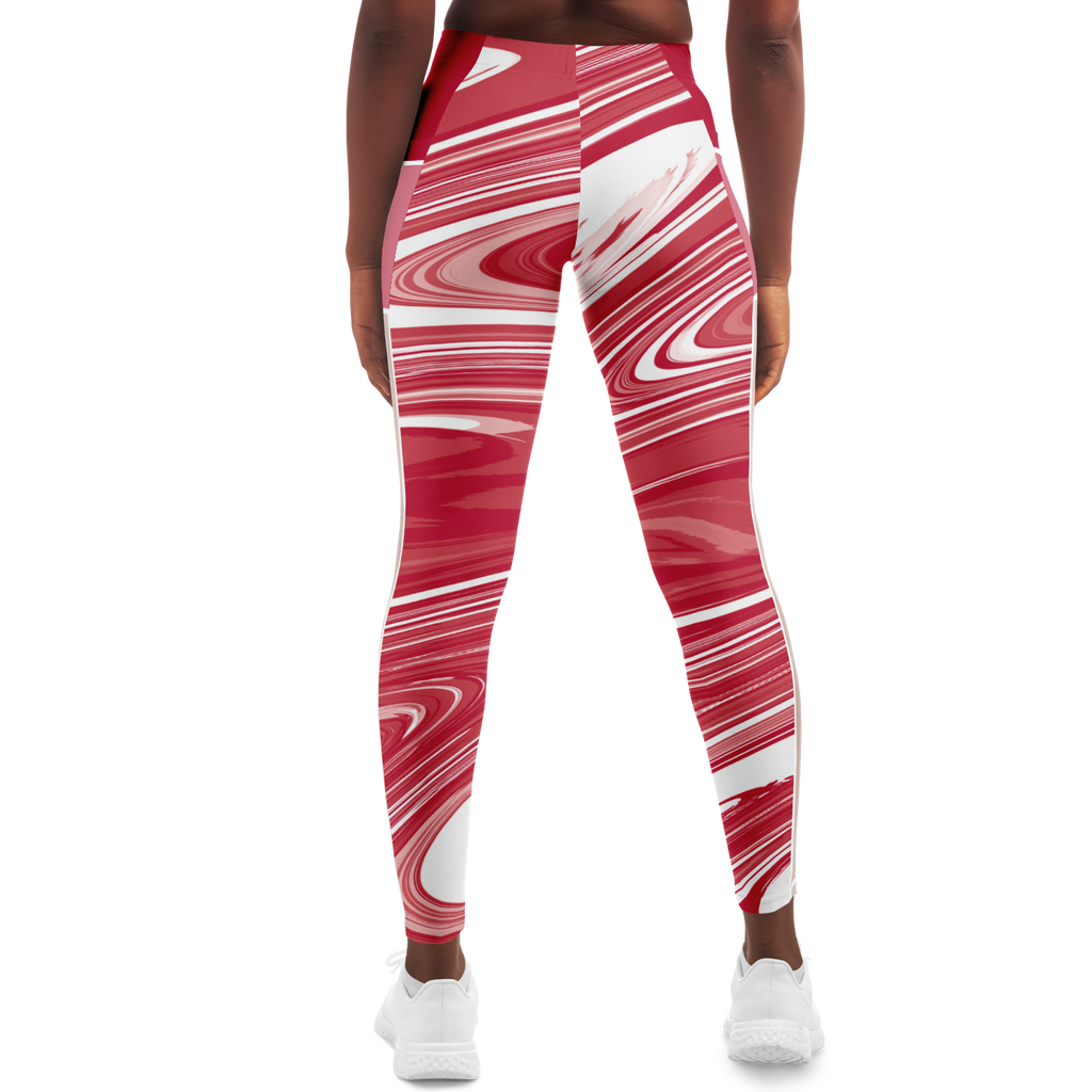 Suminagashi “Crimson Spirit” Leggings