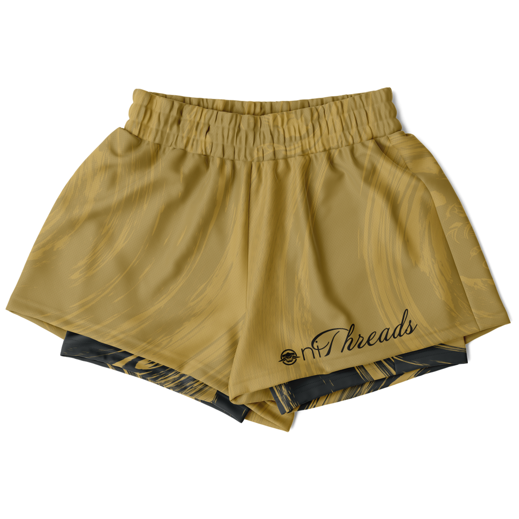 Suminagashi “Gilded Abyss” 2-in-1 Shorts - Oni Threads
