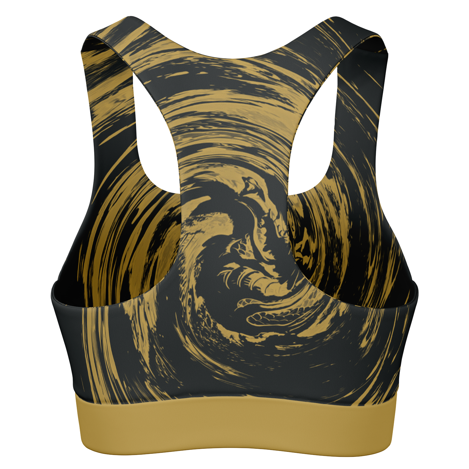 Suminagashi “Gilded Abyss” Padded Sports Bra