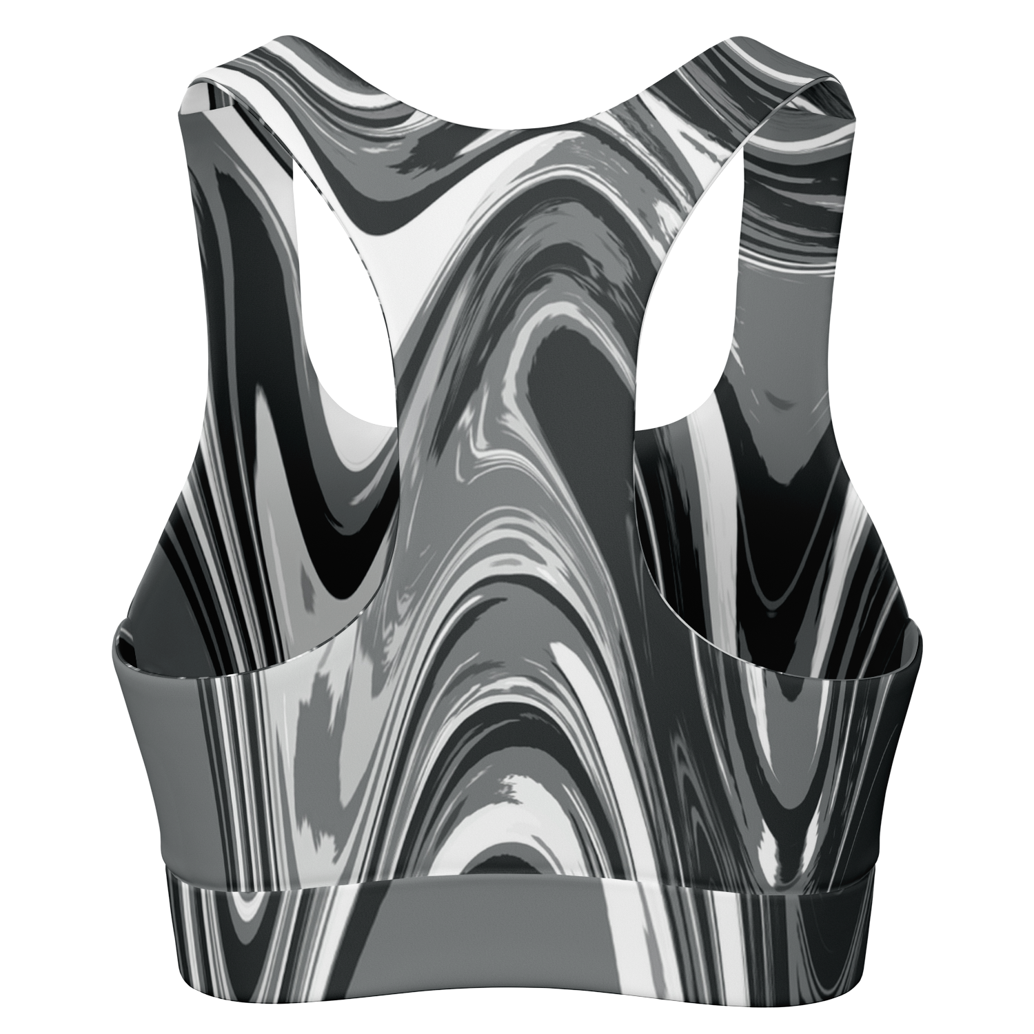 Suminagashi “Iron Smoke” Padded Sports Bra