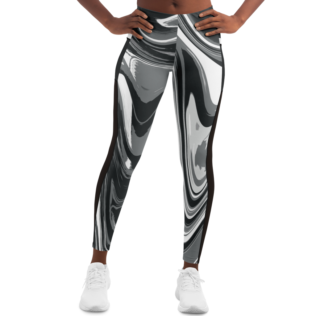 Suminagashi “Iron Smoke” Leggings