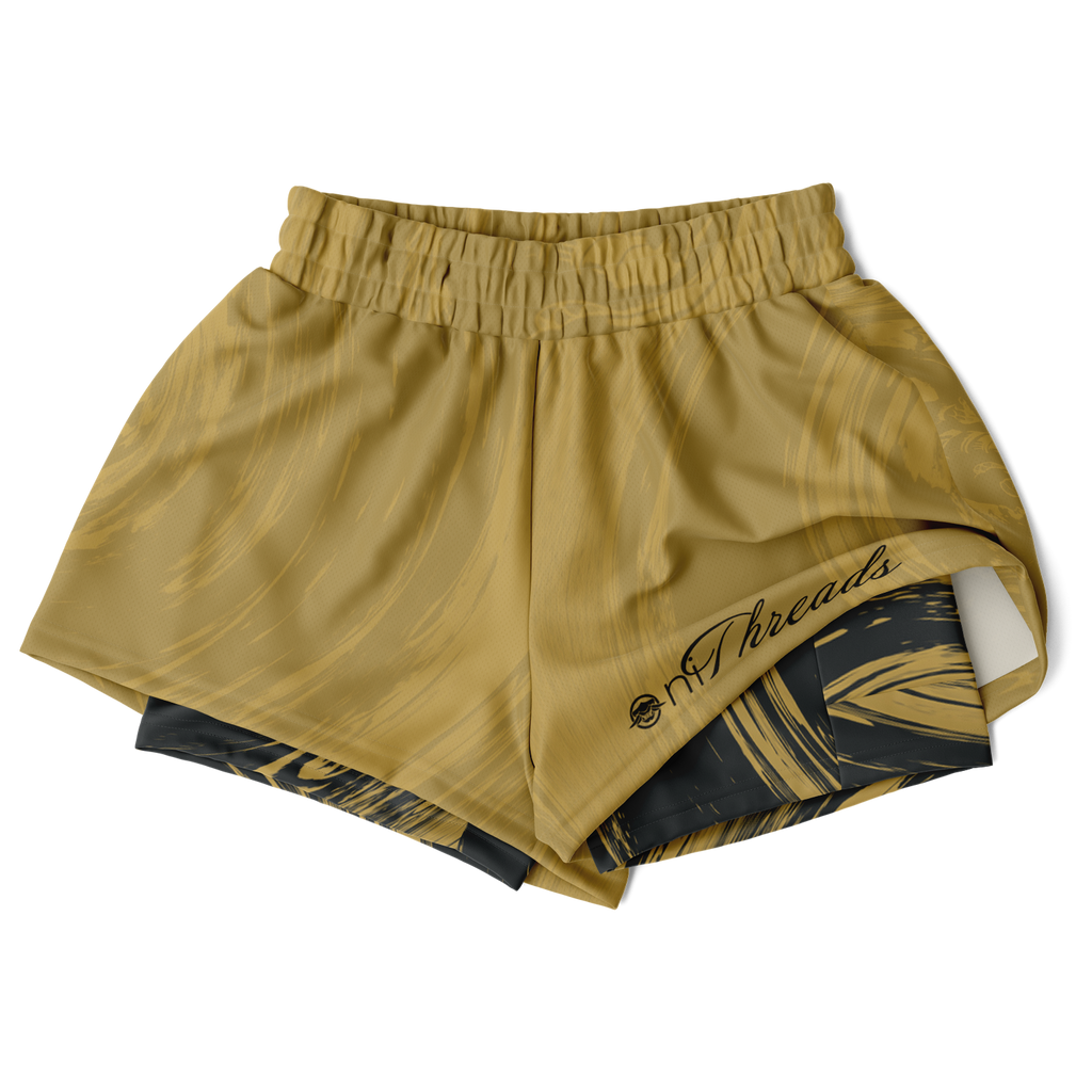 Suminagashi “Gilded Abyss” 2-in-1 Shorts - Oni Threads