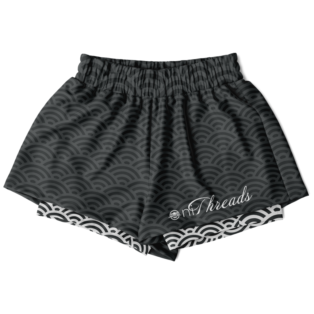 Seigaiha “Mist & Foam” 2-in-1 Shorts