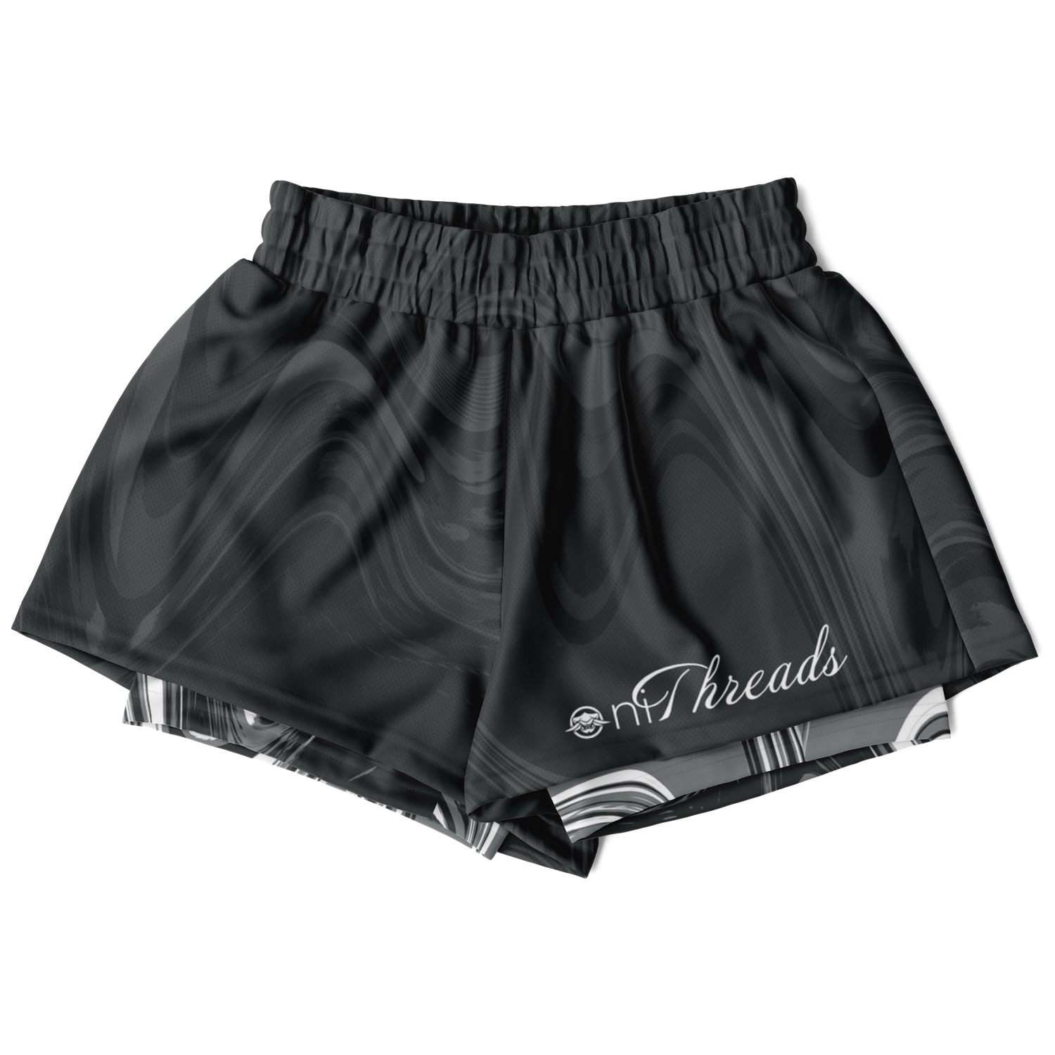 Suminagashi “Iron Smoke” 2-in-1 Shorts - Oni Threads