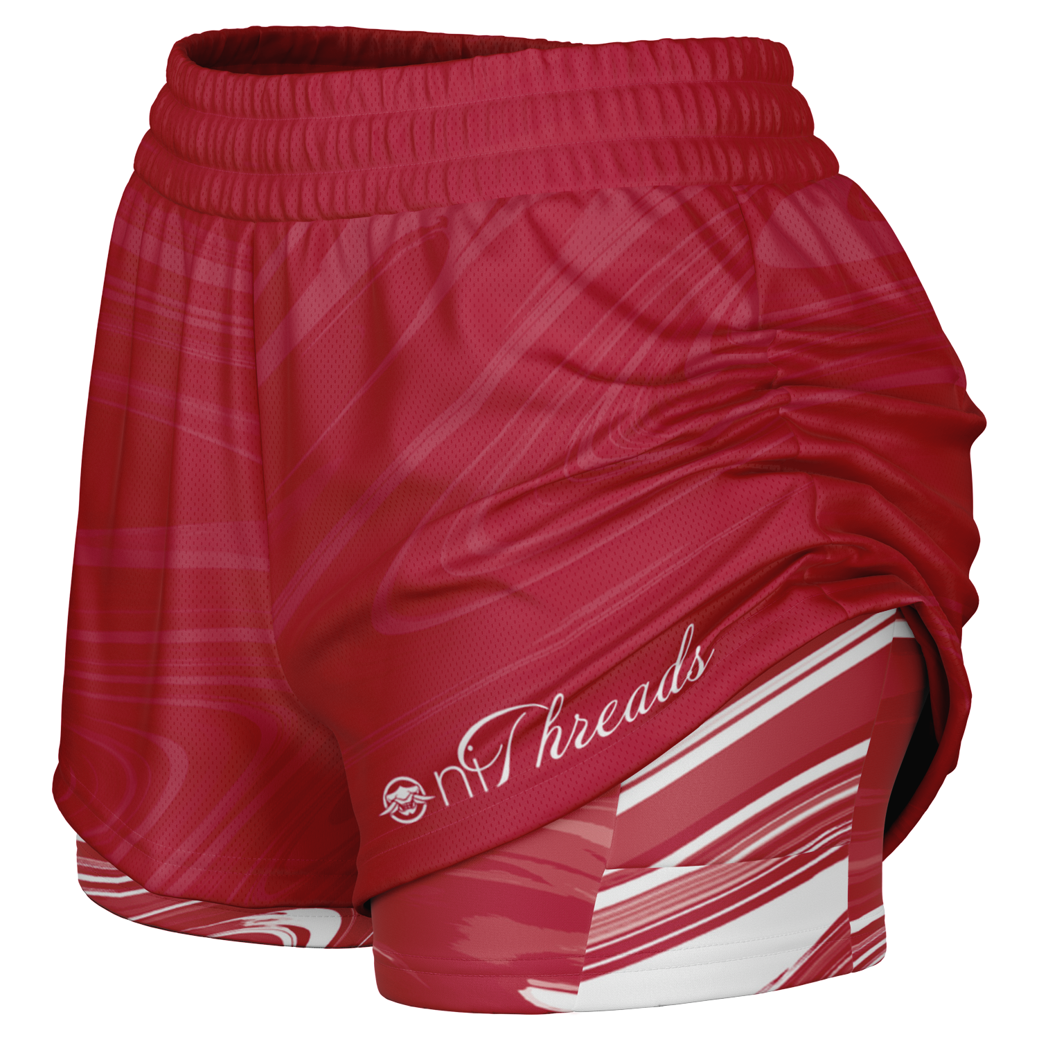 Suminagashi “Crimson Spirit” 2-in-1 Shorts - Oni Threads