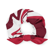 Red Suminagashi Recycled Scrunchie