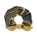 Gold Suminagashi Recycled Scrunchie - Oni Threads