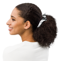 Charcoal Suminagashi Recycled Scrunchie - Oni Threads