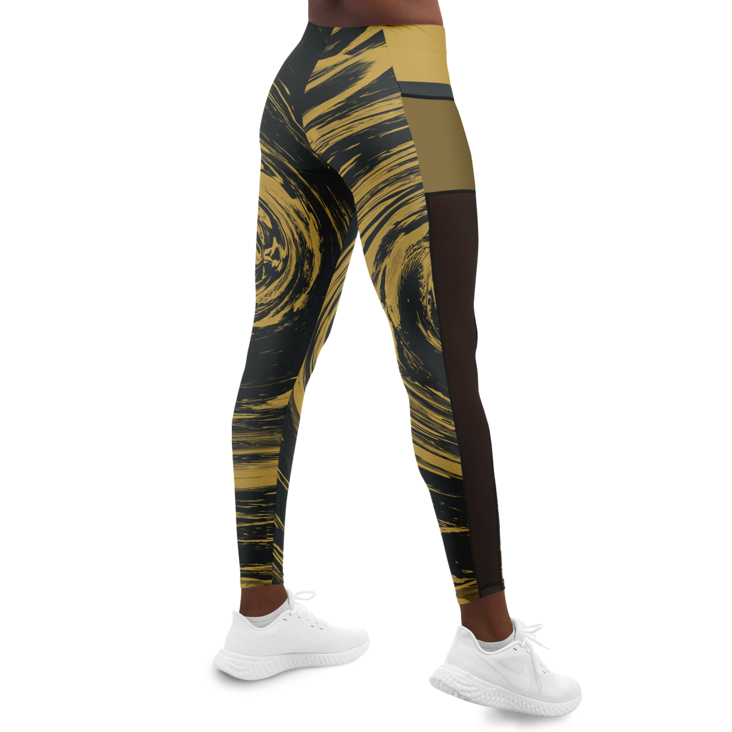 Seigaiha “Gilded Tide” Leggings