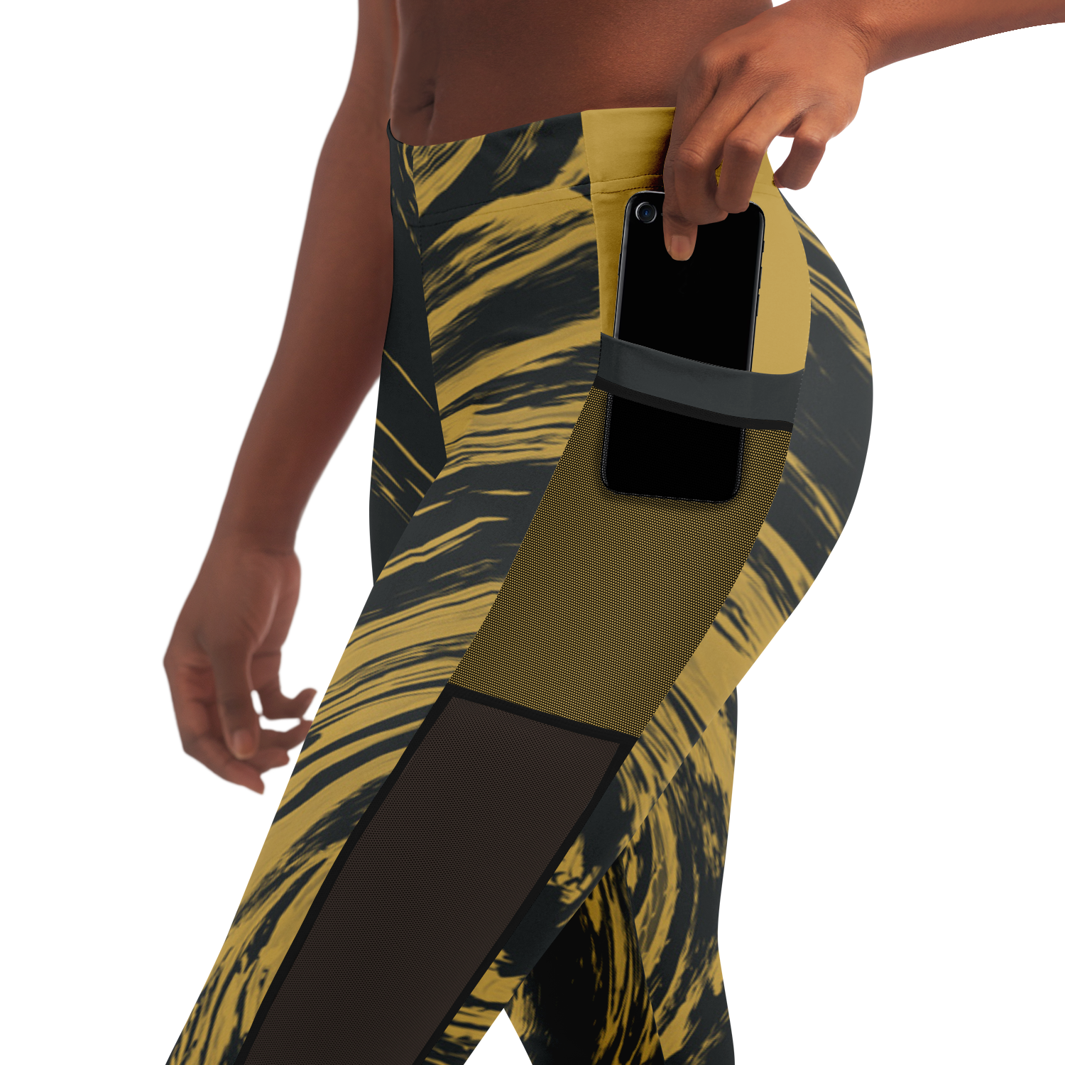 Suminagashi “Gilded Abyss” Leggings