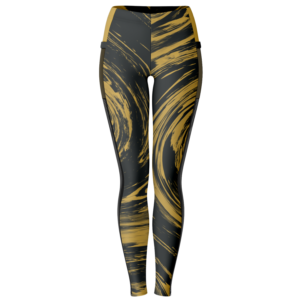 Suminagashi “Gilded Abyss” Leggings