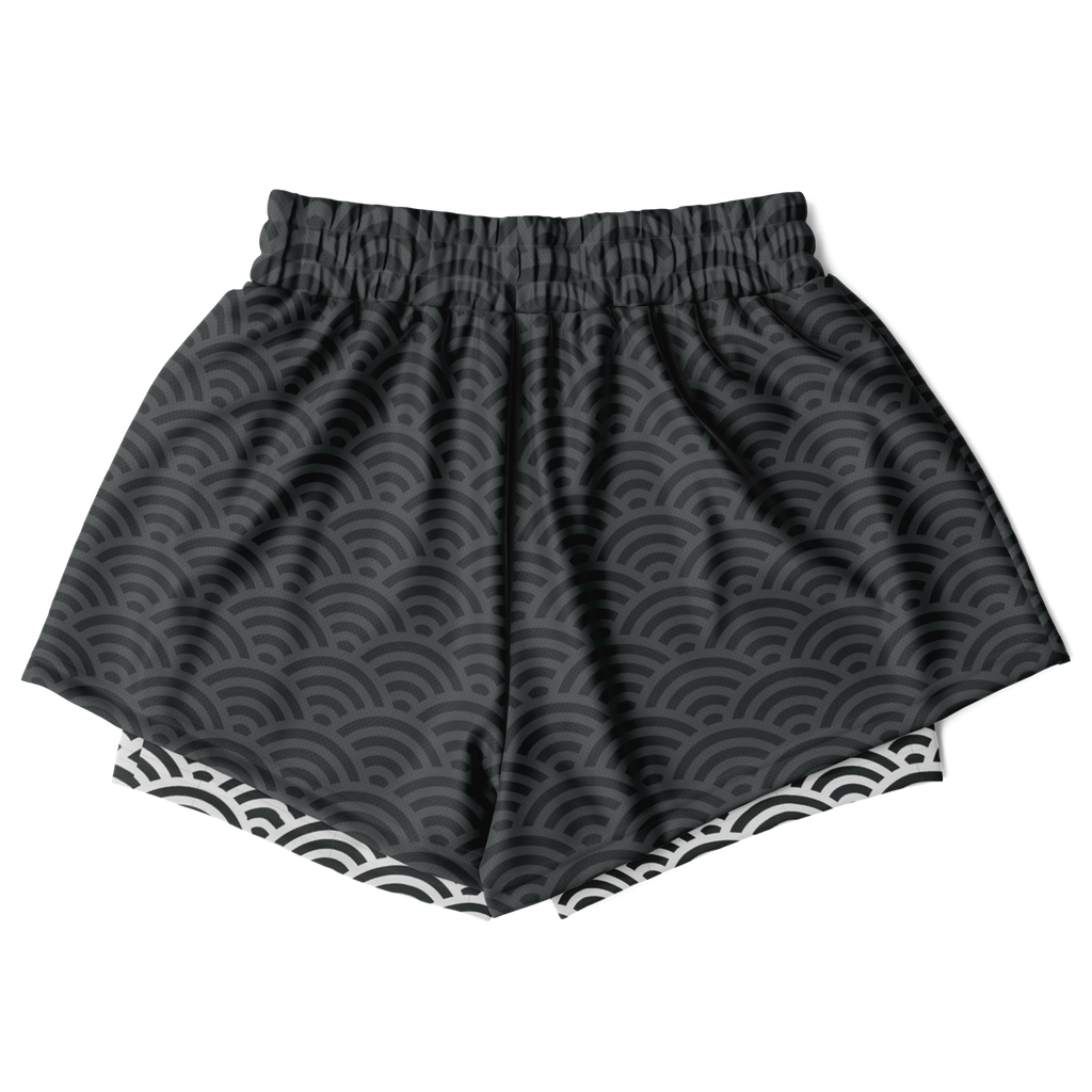 Seigaiha “Mist & Foam” 2-in-1 Shorts