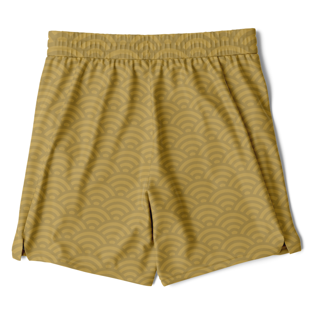 Men's Seigaiha Daimyo Tide 2-in-1 Shorts - AOP