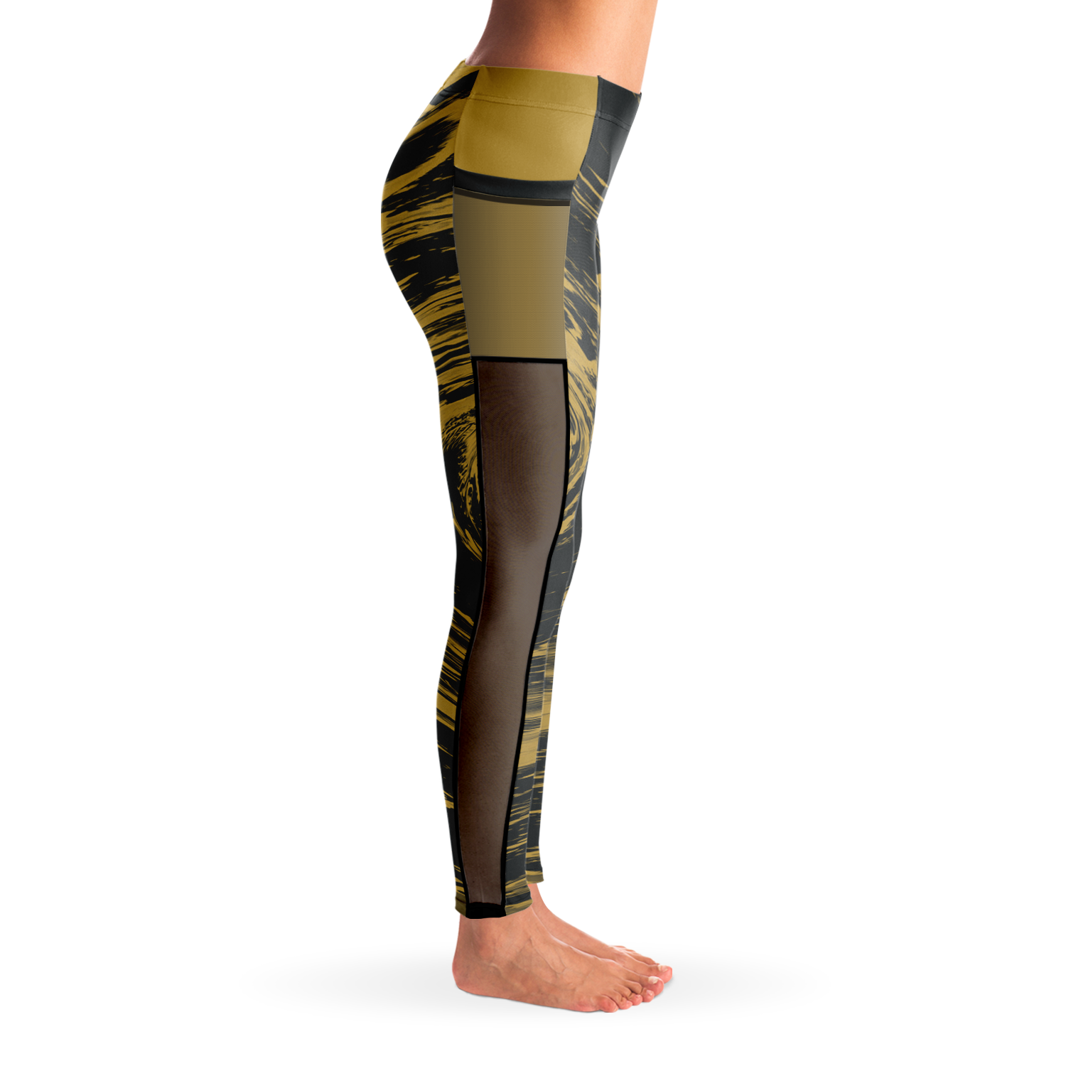 Seigaiha “Gilded Tide” Leggings