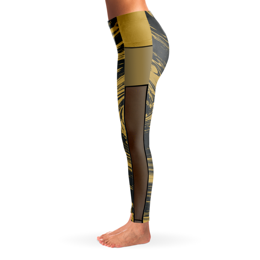 Suminagashi “Gilded Abyss” Leggings