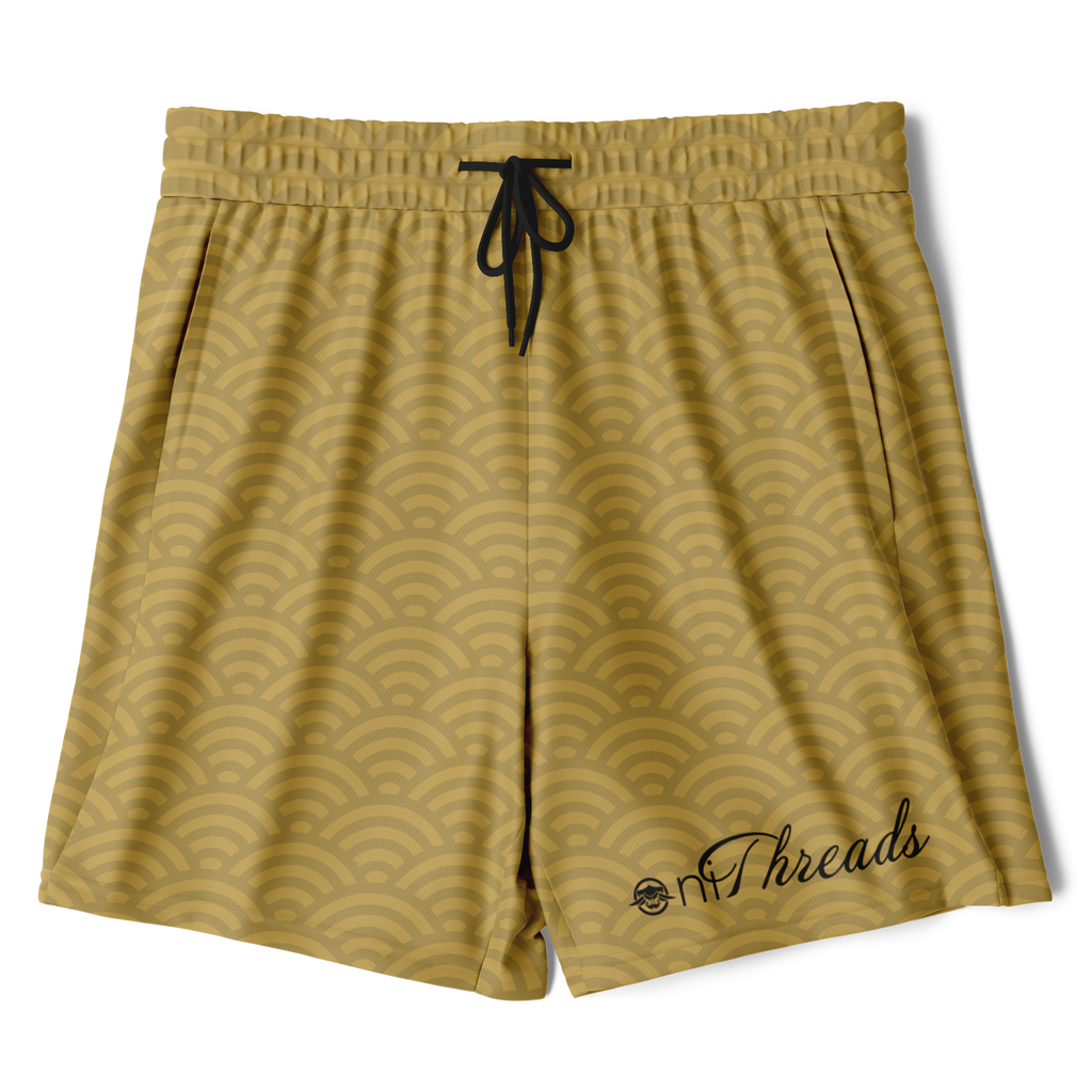 Men's Seigaiha Daimyo Tide 2-in-1 Shorts - AOP