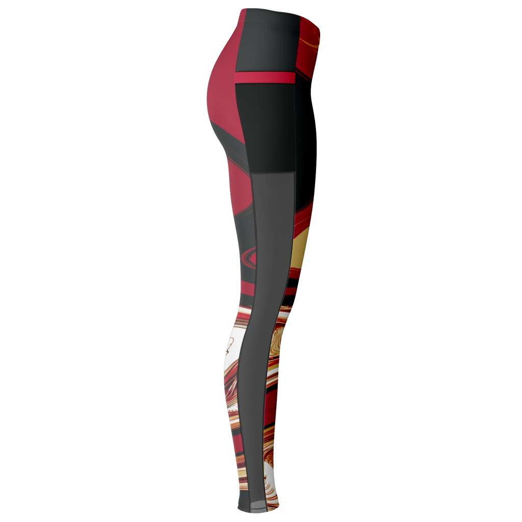 Suminagashi "Inferno Pearl" Leggings