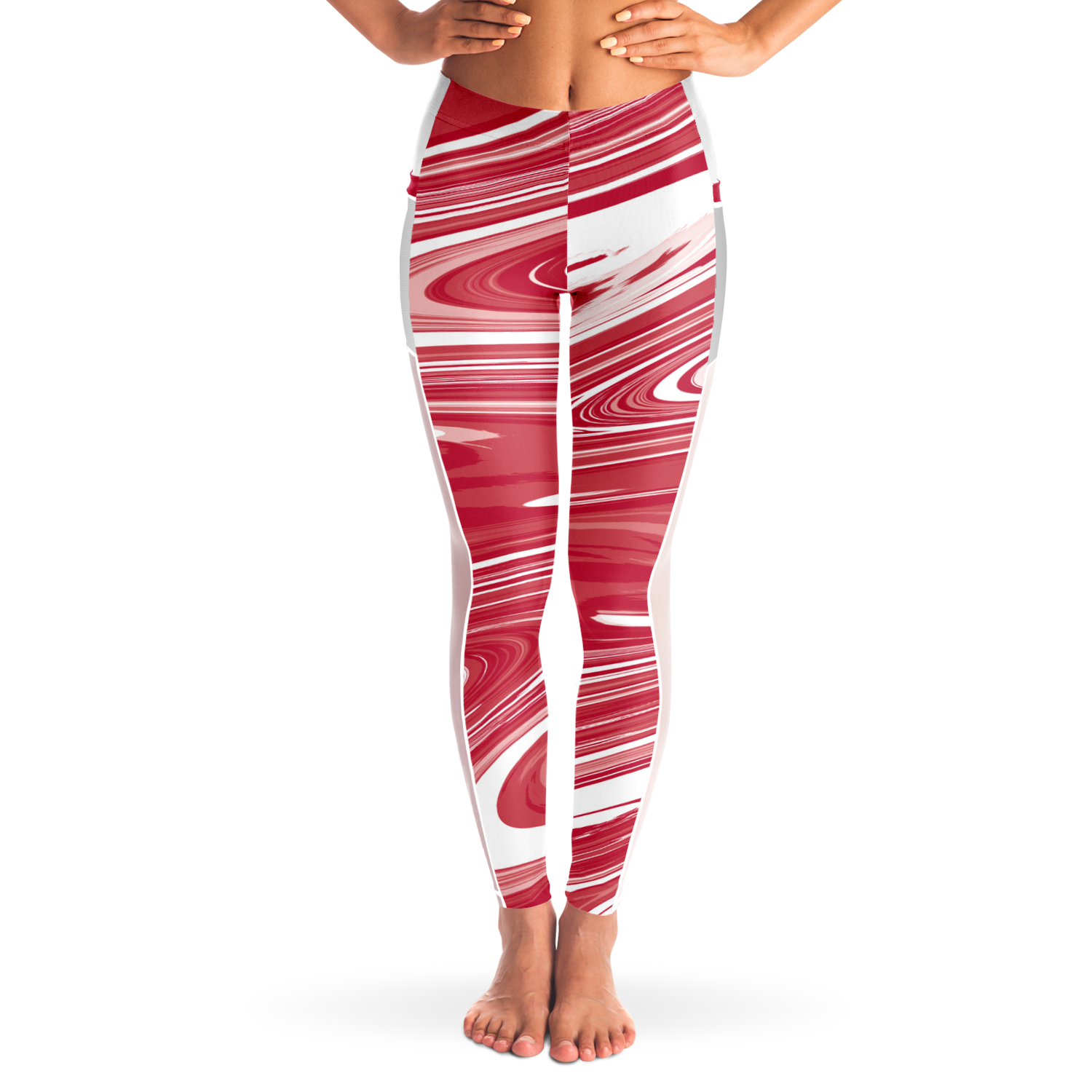 Suminagashi “Crimson Spirit” Leggings