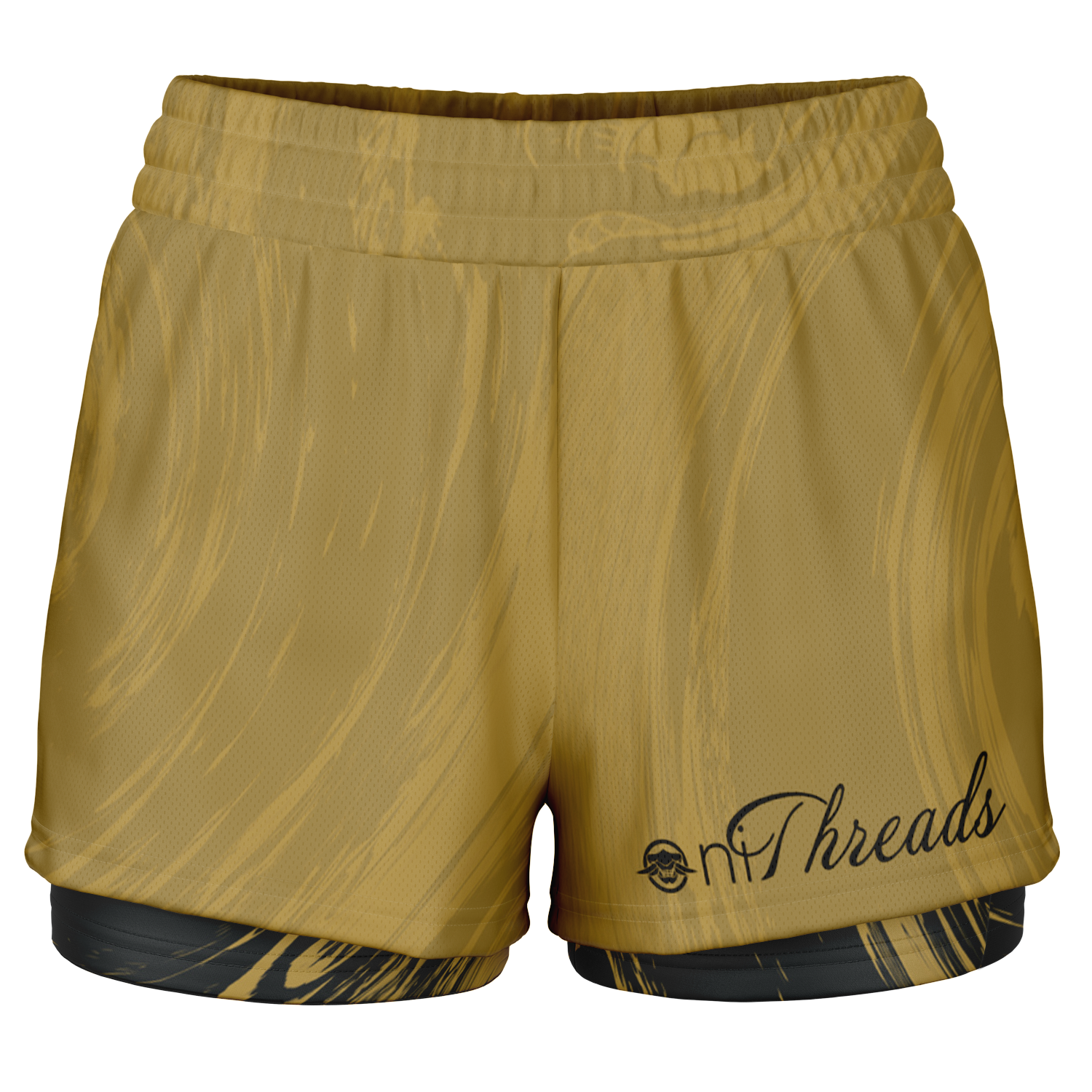 Suminagashi “Gilded Abyss” 2-in-1 Shorts - Oni Threads