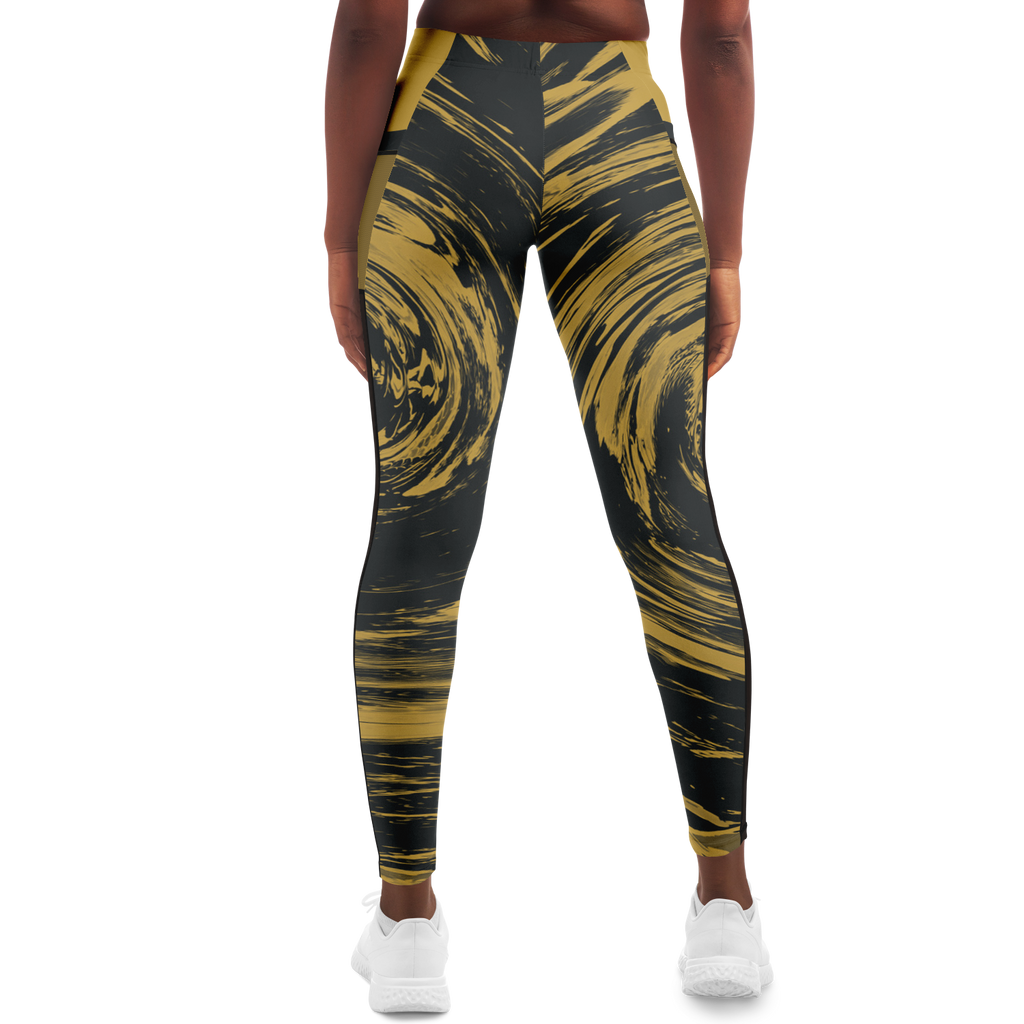 Suminagashi “Gilded Abyss” Leggings