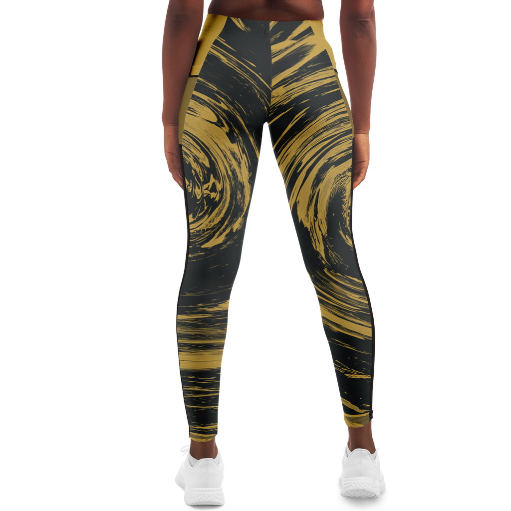 Suminagashi “Gilded Abyss” Leggings