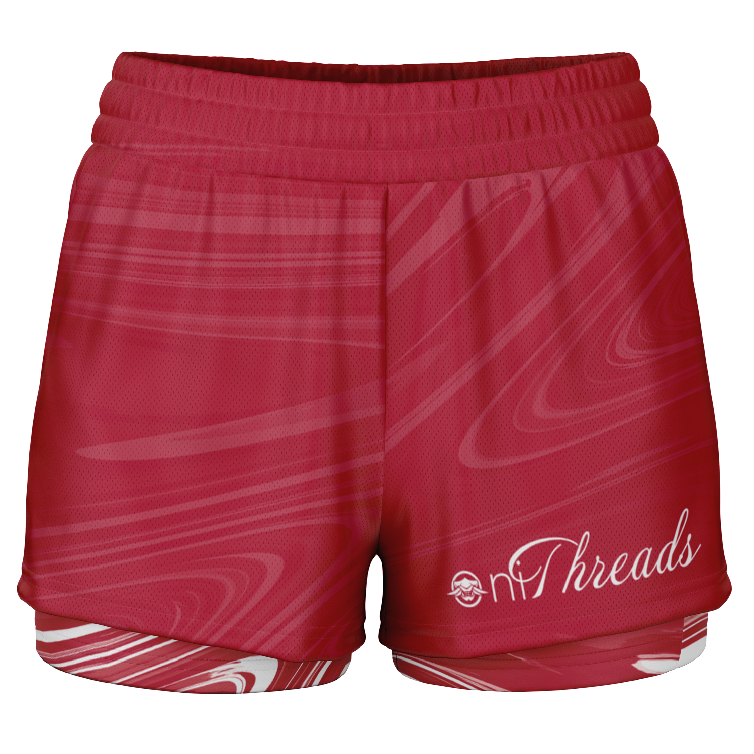 Suminagashi “Crimson Spirit” 2-in-1 Shorts - Oni Threads