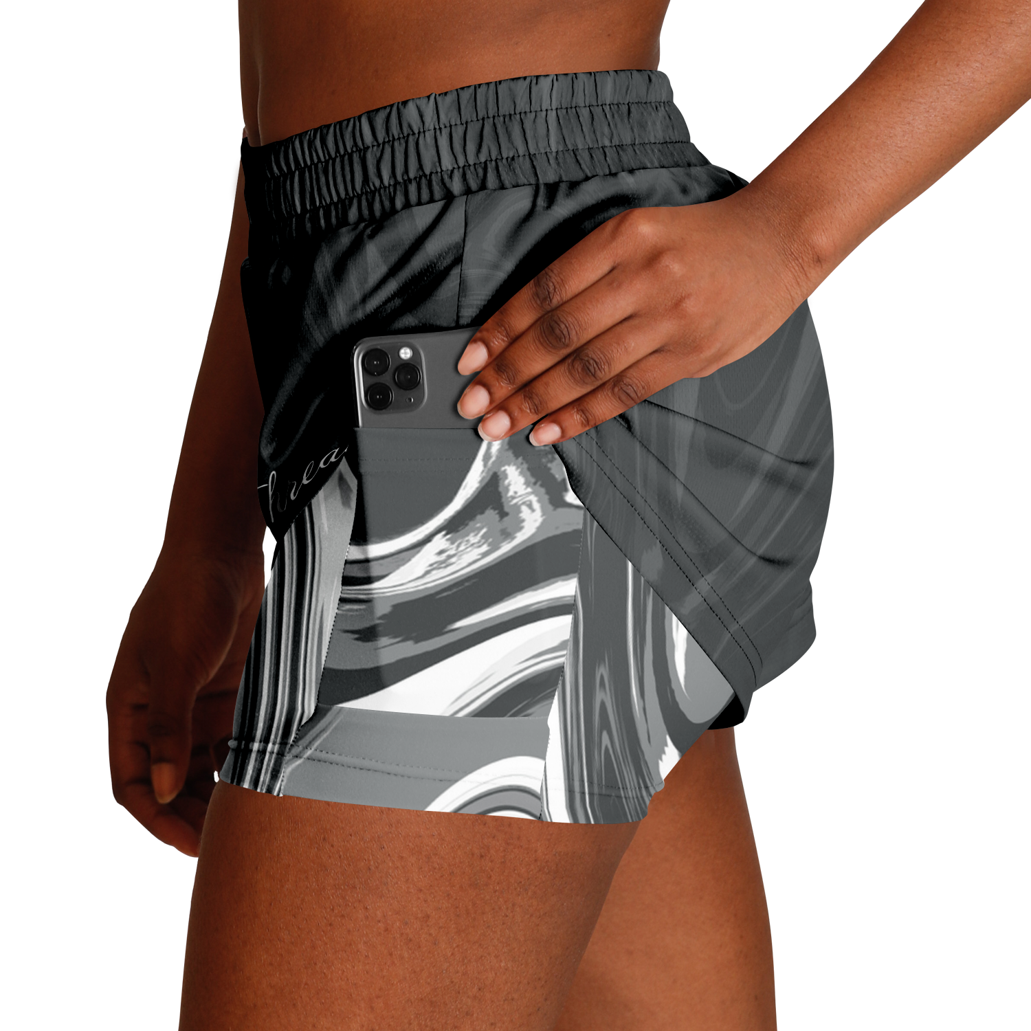 Suminagashi “Iron Smoke” 2-in-1 Shorts - Oni Threads