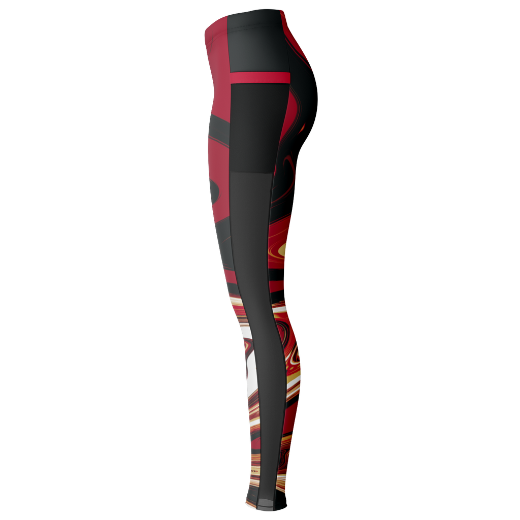 Suminagashi "Inferno Pearl" Leggings