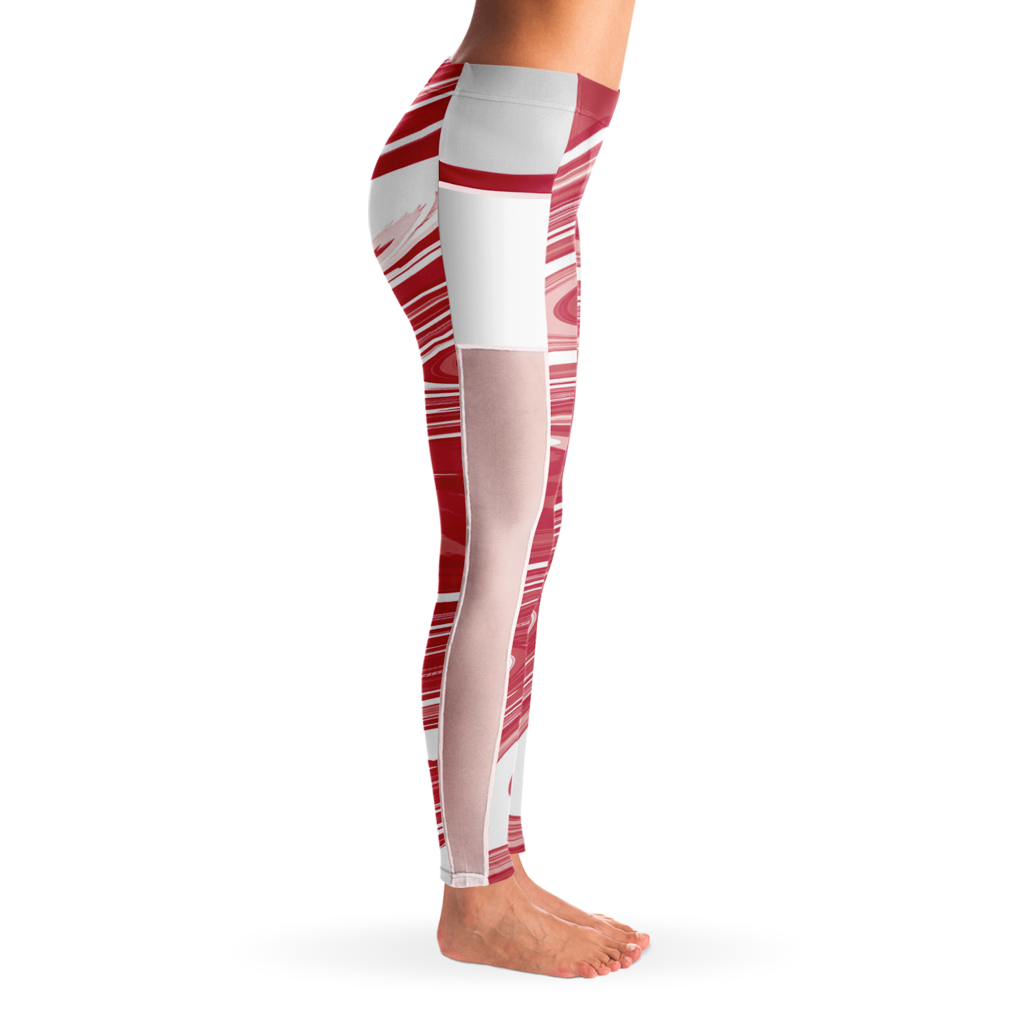 Suminagashi “Crimson Spirit” Leggings