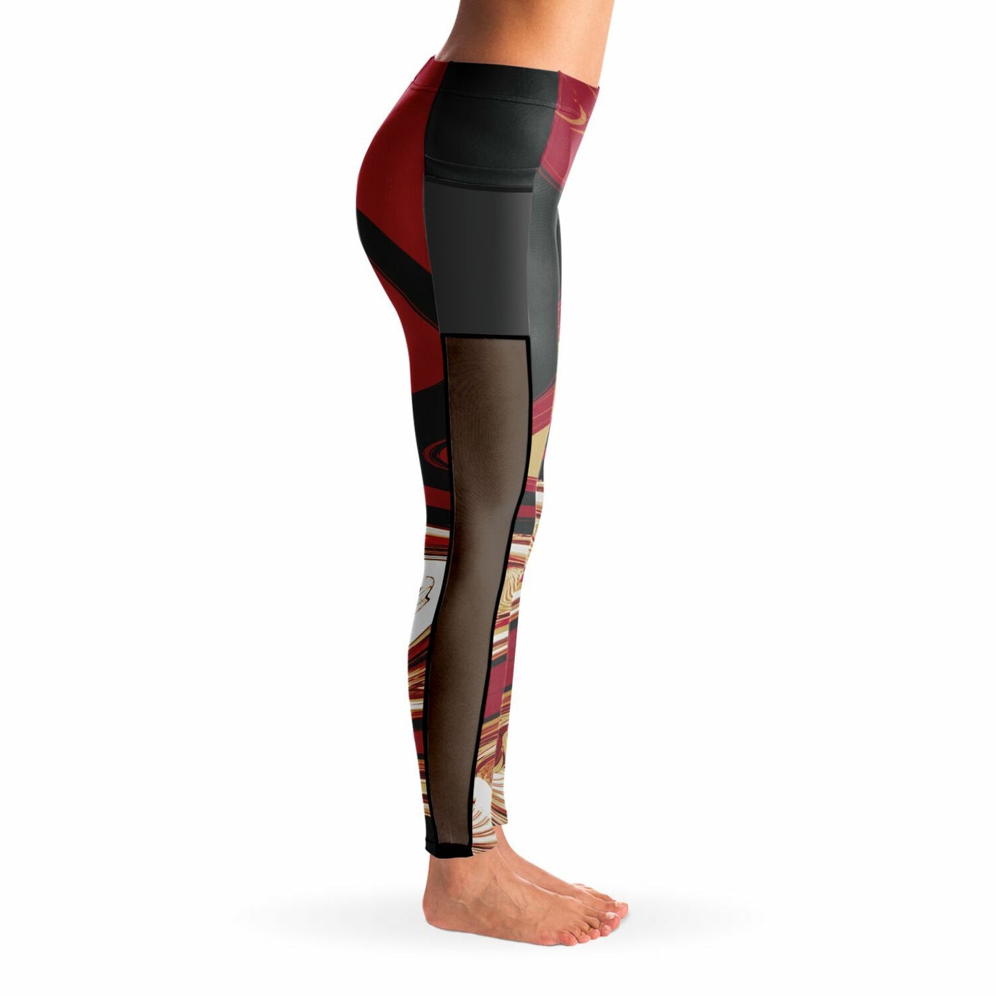 Samurai Suminagashi Mesh Pocket Legging