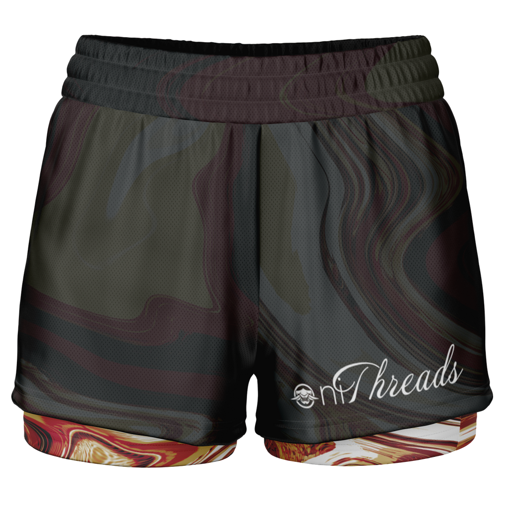 Suminagashi “Imperial Ink” 2-in-1 Shorts