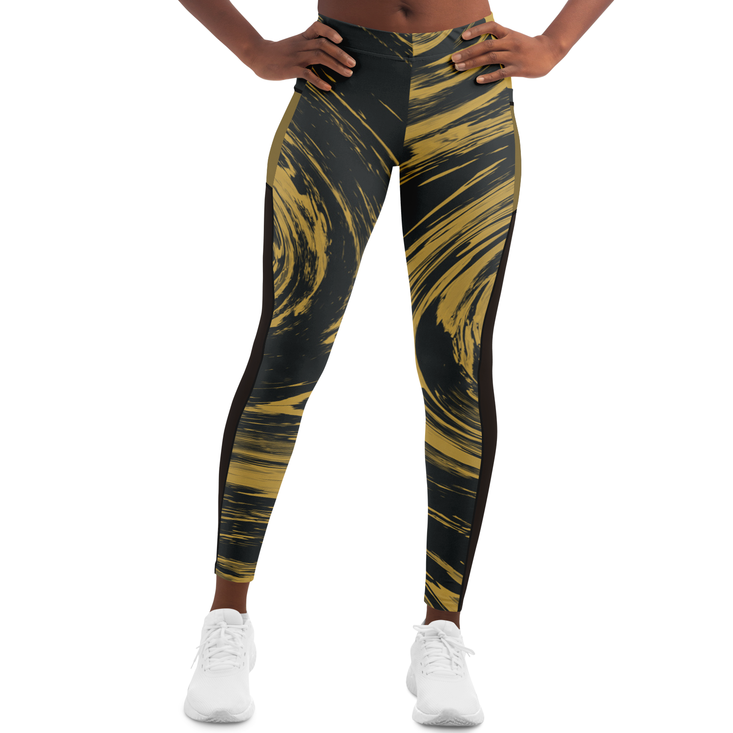 Seigaiha “Gilded Tide” Leggings