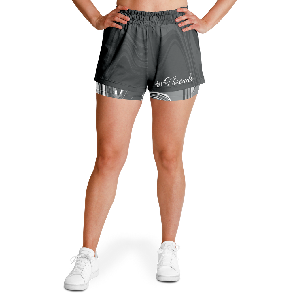 Suminagashi “Iron Smoke” 2-in-1 Shorts - Oni Threads