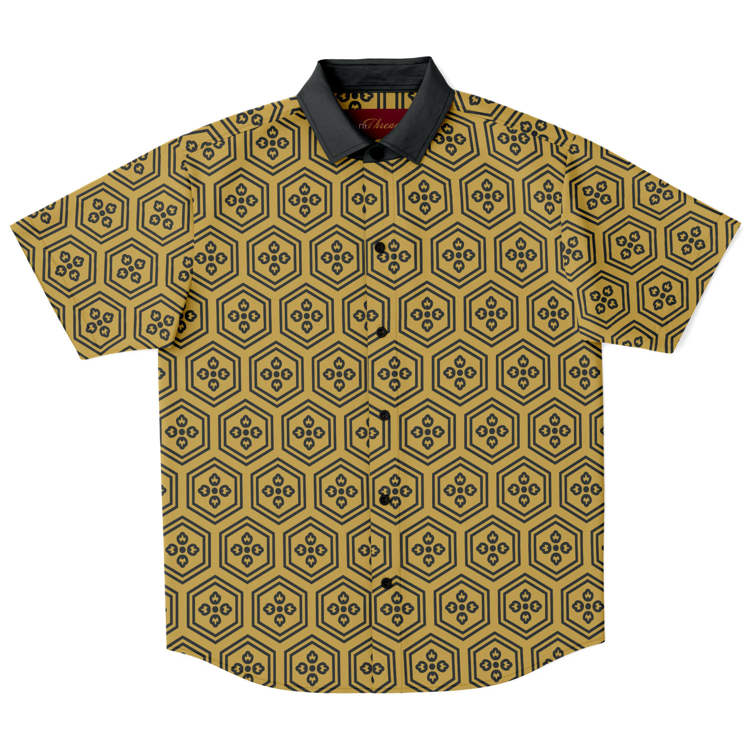 Gold Kikkou Button Down - Oni Threads