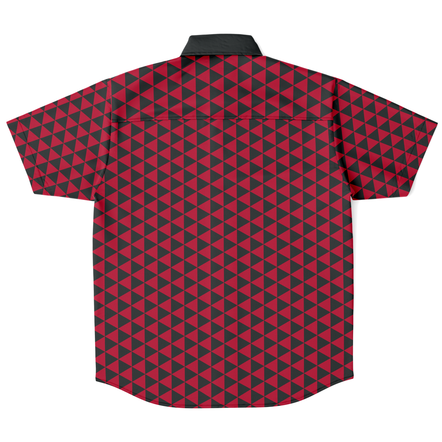 Red Uroko Button Down - Oni Threads