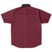 Red Uroko Button Down
