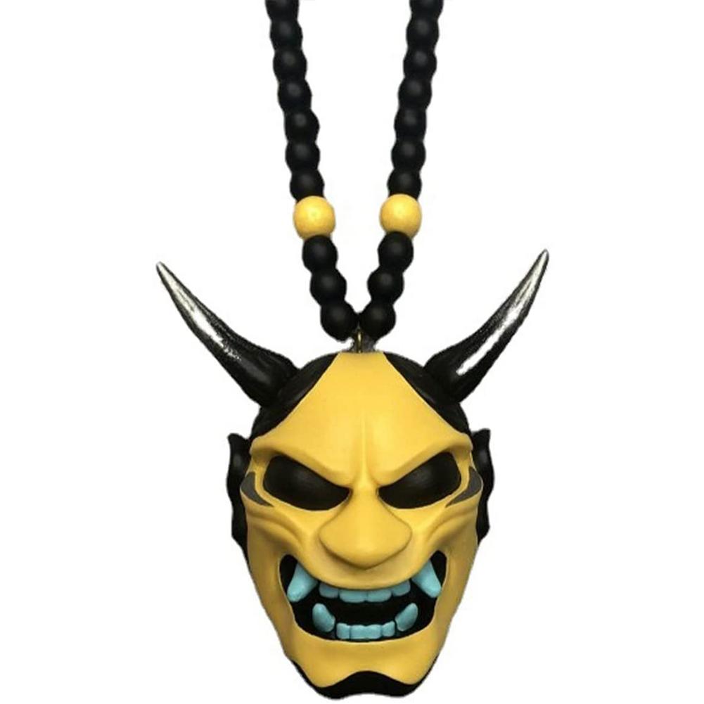 Japanese Oni Samurai Mask Helmet Car Hanging Pendant - Oni Threads