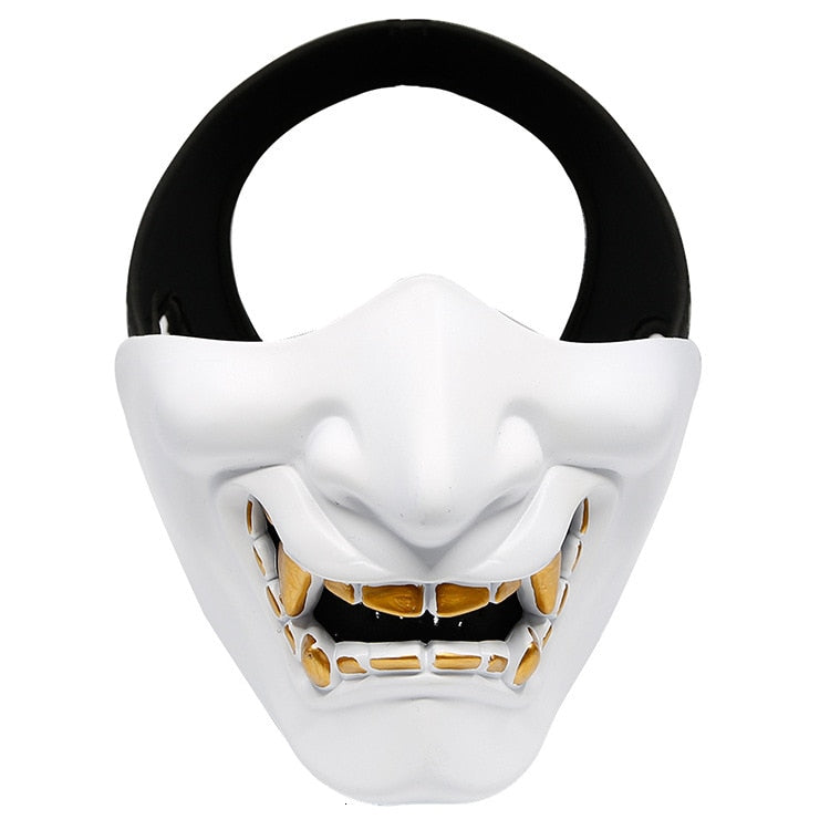 Tactical Prajna Oni Samurai Hannya Half Mask - Oni Threads