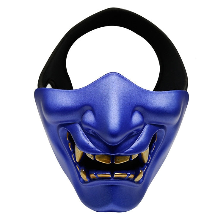 Tactical Prajna Oni Samurai Hannya Half Mask - Oni Threads