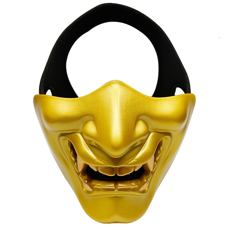 Tactical Prajna Oni Samurai Hannya Half Mask - Oni Threads