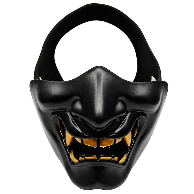 Tactical Prajna Oni Samurai Hannya Half Mask - Oni Threads