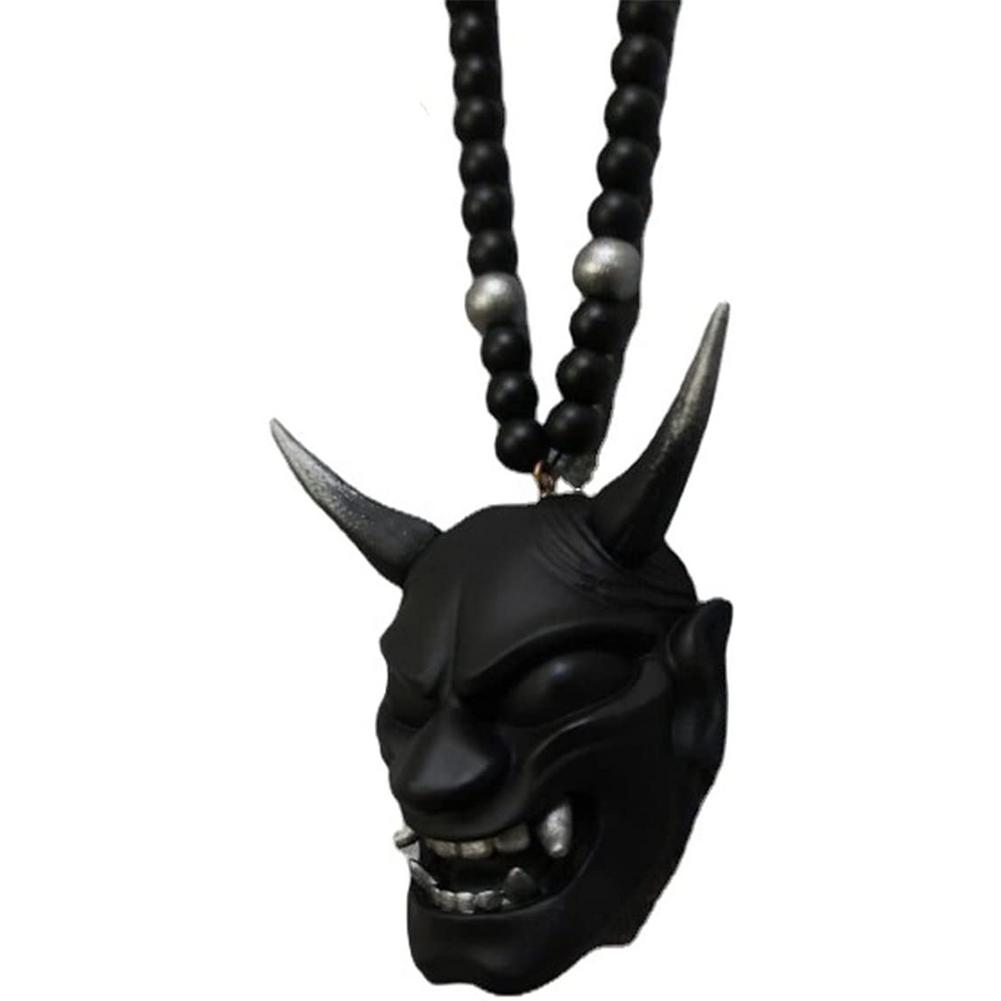 Japanese Oni Samurai Mask Helmet Car Hanging Pendant - Oni Threads